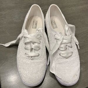 Keds White Glitter Sneaker